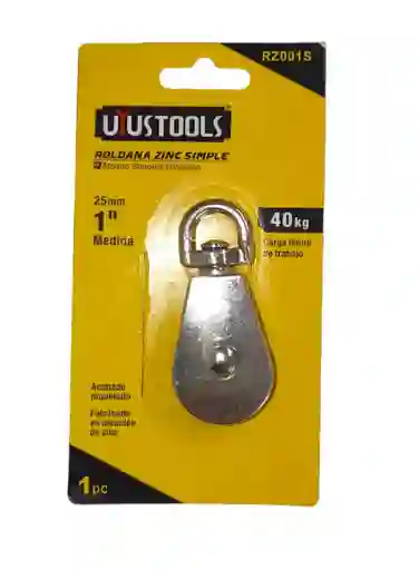 Polea Giratoria Sencilla 1 Pulg Zinc Rz001s Uyustools Favorito 8900 Pesos $ 8.900