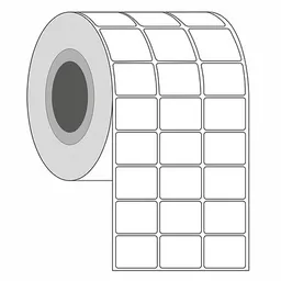 Rollo De Etiquetas Blancas 32x25mm Impresión Transferencia Termica