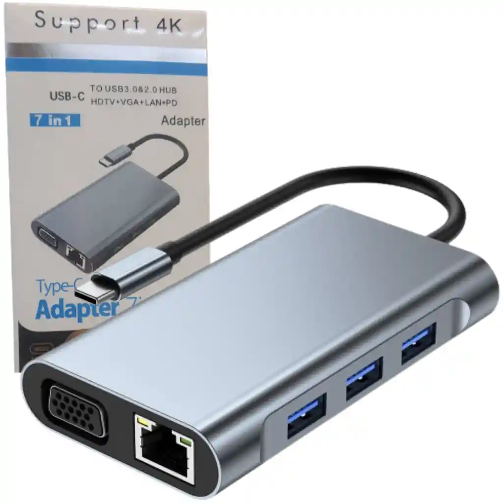 Multipuertos Tipo-c 7 En 1