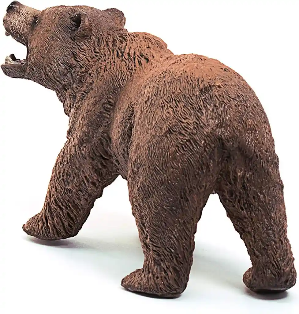 Figura De Animales Oso Grizzly Colección Para Niños Y Niñas
