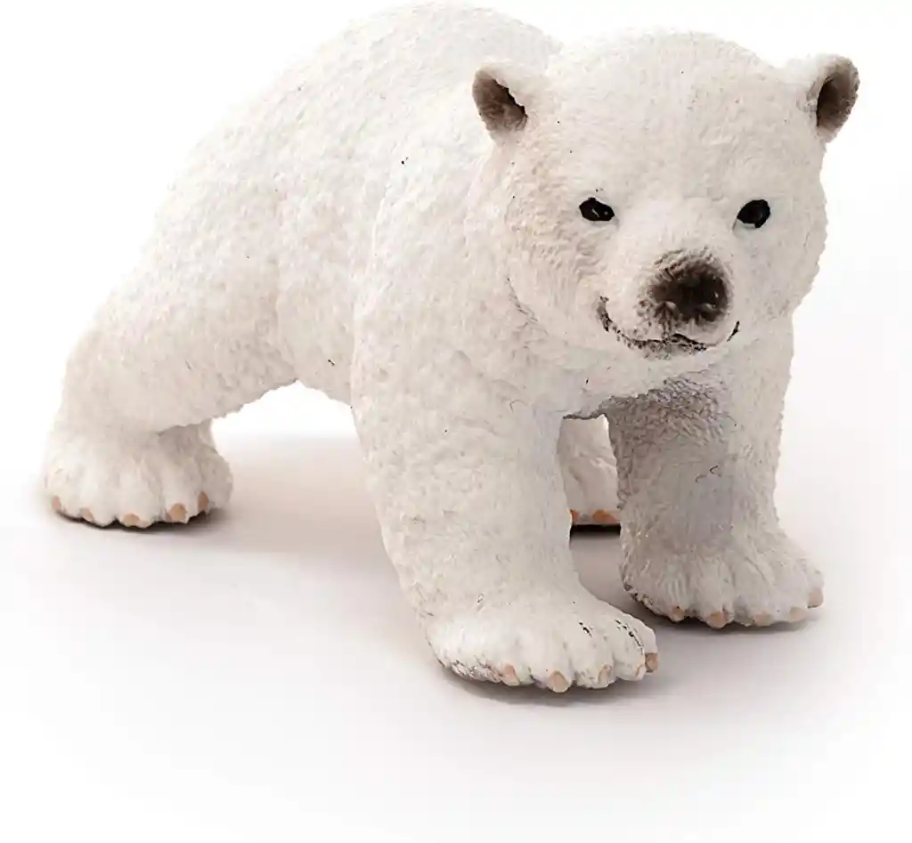 Figura De Animales Cría De Oso Polar Colección Para Niños