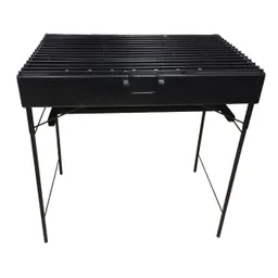 Parrilla Asador De Lujo A Carbon 80x46 Portatil/desarmable