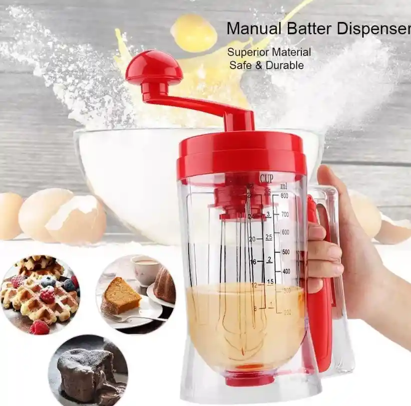 Máquina Manual Dispensadora Mezcladora Panqueques Masa