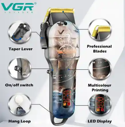 Maquina De Corte Afeitadora Peluquera Inalambrica Vgr V689