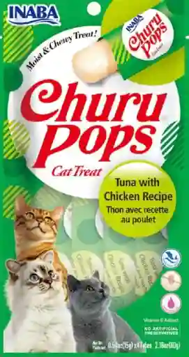 Inaba Cat Snack Churu Pops 4 Piezas Pollo 60 Gr.