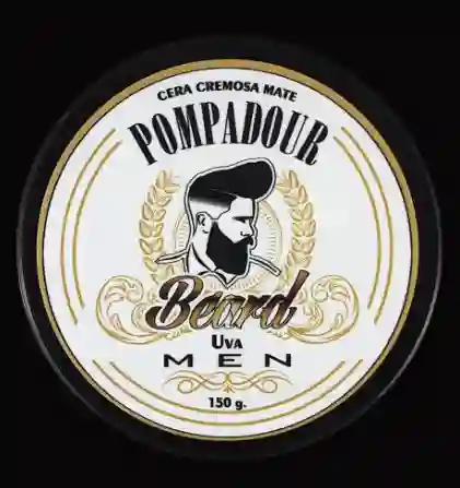 Cera Cremosa Mate Beard Men Pompadour Uva 150g