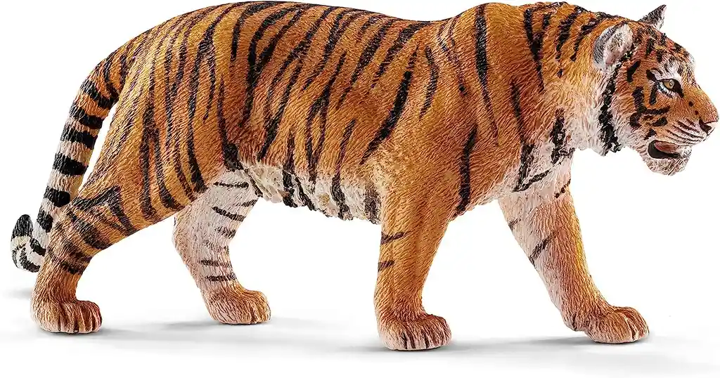 Figura De Animales Tigre Colección Pintado A Mano Para Niños