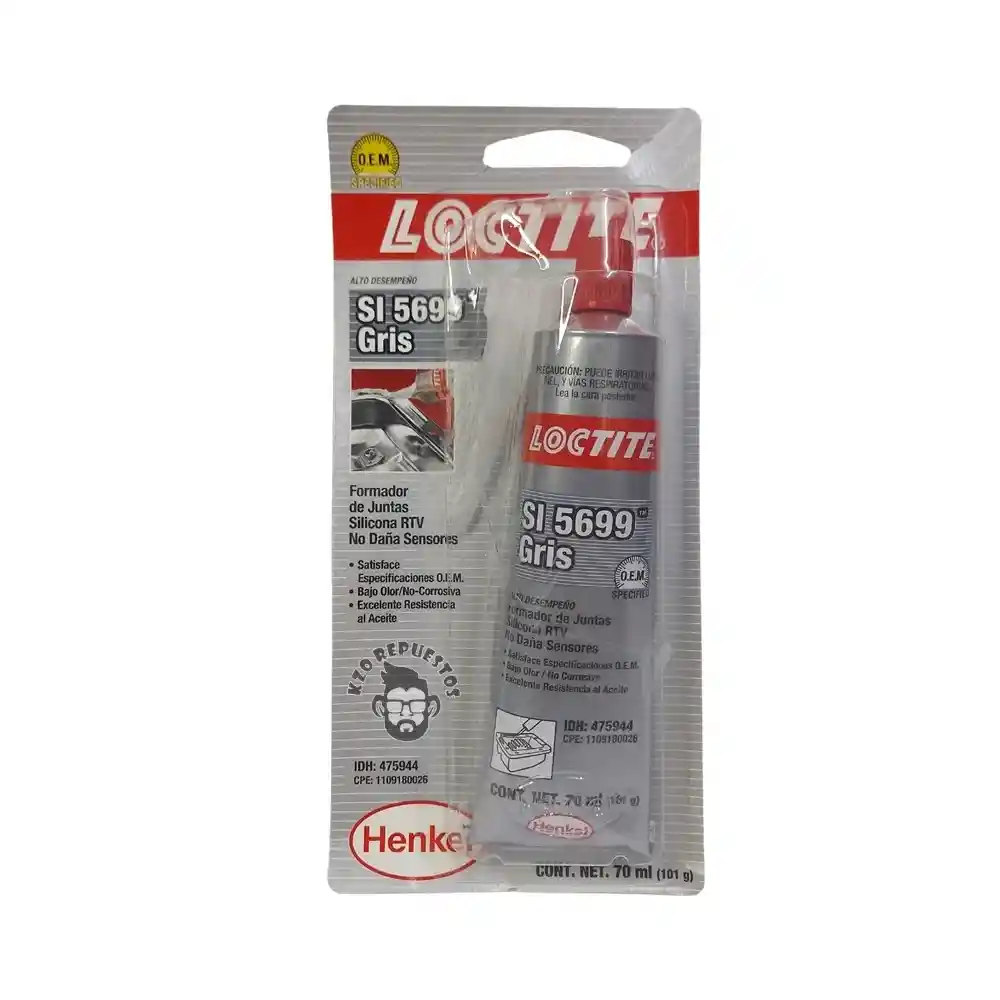 Silicona Grey Loctite 70 Ml Si 5699 Henkel Original