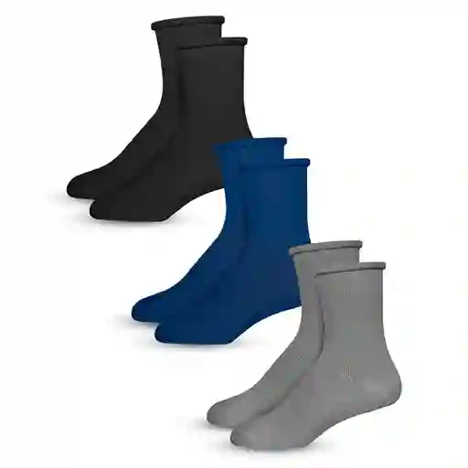 Media Térmica Diabéticos Unisex Mr Happy Pack X 3