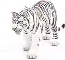 Figura De Animales Tigre Blanco Colección Pintado A Mano