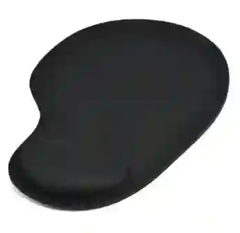 Pad Mouse Ergonómico Soporte En Espuma Negro