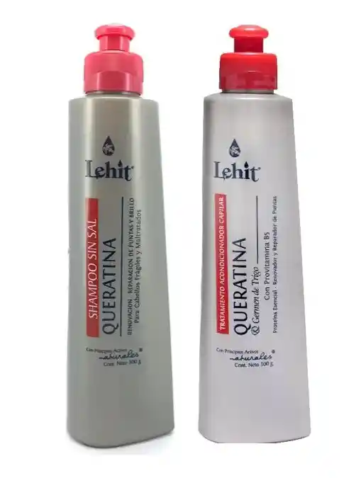 Kit Shampoo + Tratamiento Queratina Lehit