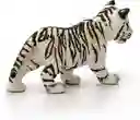 Figura De Animales Cachorro Tigre Blanco Pintado A Mano