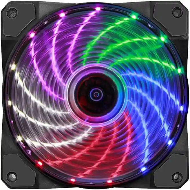 Ventilador 120mm Led Antivibracion Color Led Multicolor