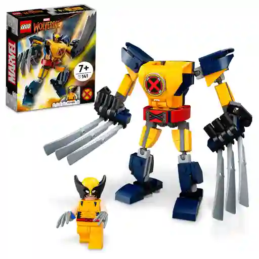 Lego® 76202 Armadura Robótica De Wolverine 141 Piezas
