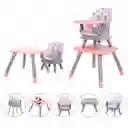 Silla Comedor Y Escritorio Para Bebé Sidney 6 En 1 Priori Rosa