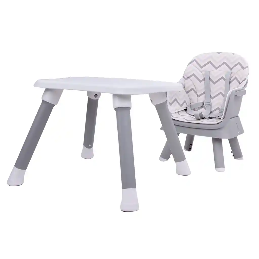 Silla Comedor Y Escritorio Para Bebé Sidney 6 En 1 Priori Gris