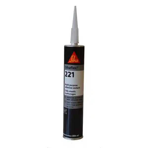 Sikaflex Negra 221 Sellador Industrial, Marca Sika De 300 Ml