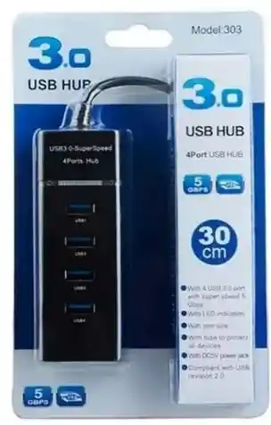 Multipuertos Usb Hub 3.0 4 Puertos De Alta Velocidad