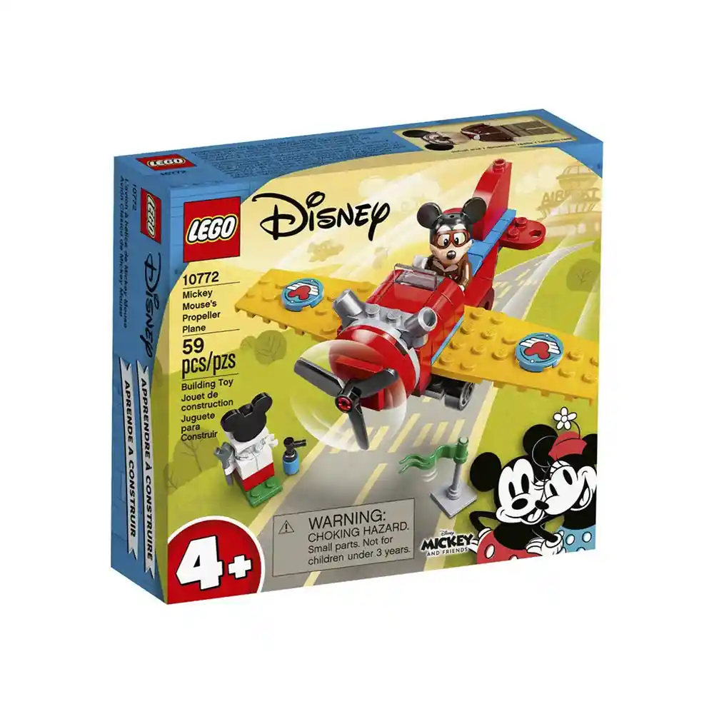 Kit Lego Disney Avión Clásico De Mickey Mouse 10772