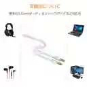Cable Splitter Adaptador Convertidor De Audio Y Micrófono 1 Hembra A 2 Macho 3.5mm
