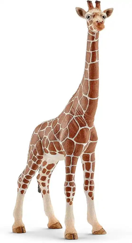 Figura De Animales Jirafa Hembra Colección Pintado A Mano