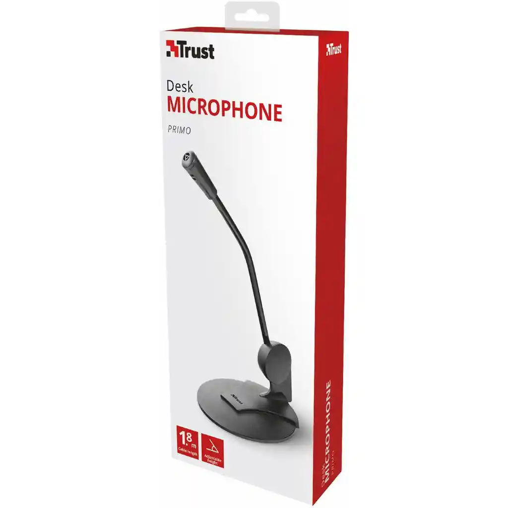 Micrófono Con Base Para Pc Trust Primo - Plug 3.5mm