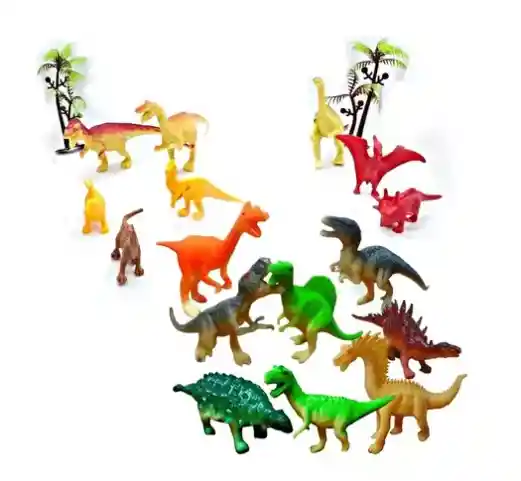 Set De Figuras Juguetes De Dinosaurios 7cm Niños