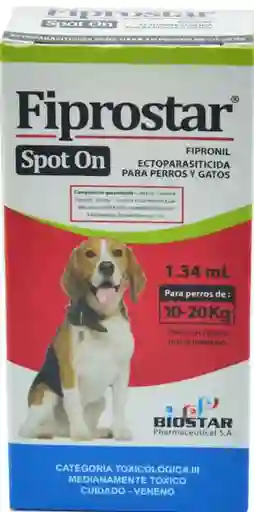 Fiprostar Pipeta Perros De 10 A 20kg X 1.34ml