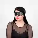 Tapa Ojos En Cuero Negro
