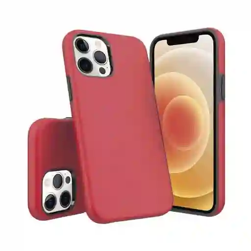 Estuche/ Forro Para Iphone 12 - 12 Pro 6.1 Pulgadas Rojo