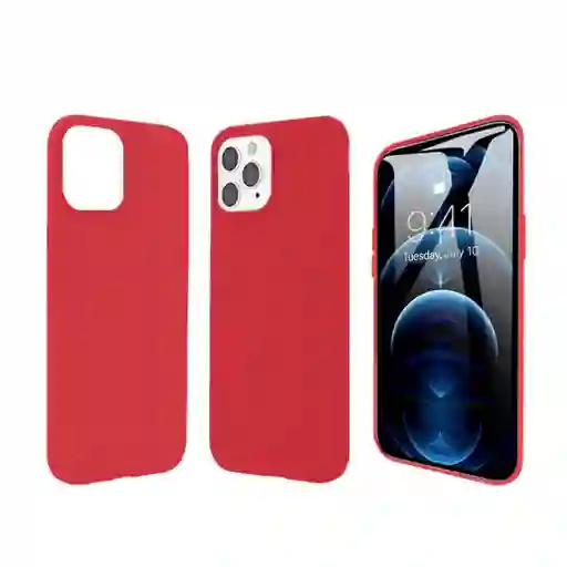 Estuche / Forro Para Iphone 12 Pro Max 6.7 Pulgadas Rojo