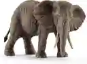 Figura De Animales Elefante Africano Hembra Pintado A Mano