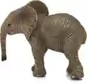 Figura De Animales Cría Elefante Africano Pintado A Mano