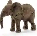 Figura De Animales Cría Elefante Africano Pintado A Mano