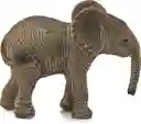 Figura De Animales Cría Elefante Africano Pintado A Mano