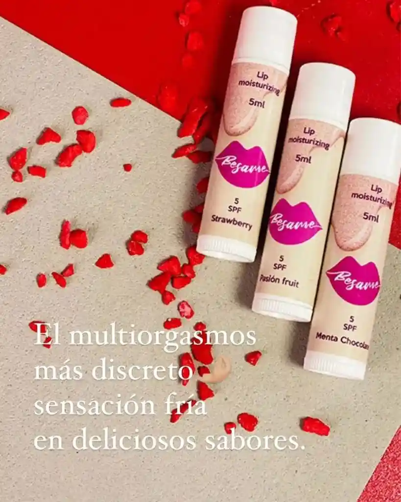 Besame Estimulante Orgasmico Labial En Barra Sabor Menta Chocolate