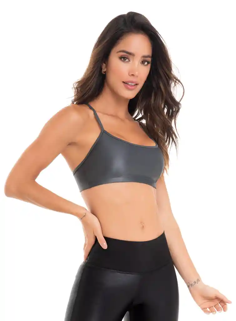 Top Mujer Apariencia Cuero / Poliamida Talla S - M