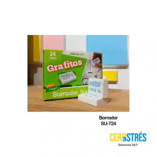Borrador Blanco Grafito Su 724 Pequeño