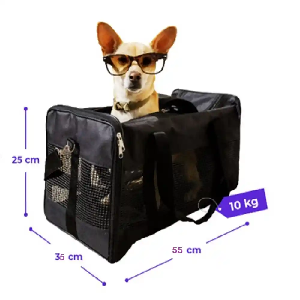 Guacal Maletín Bolso Para Transportar Perros Ygatos En Avión