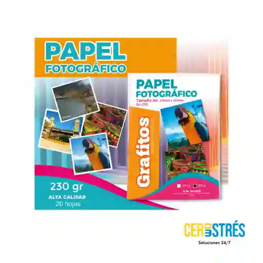 Papel Fotográfico 230gr Grafitos