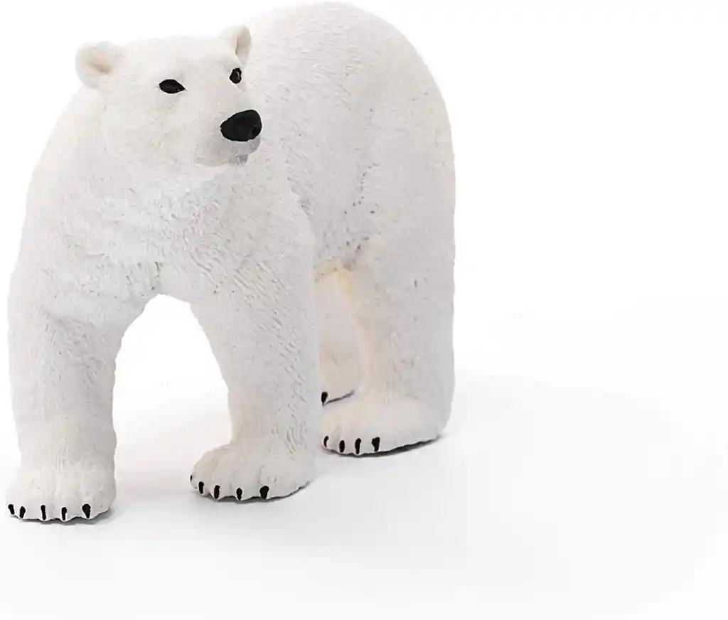 Figura De Animales Oso Polar Coleccionable Pintado A Mano