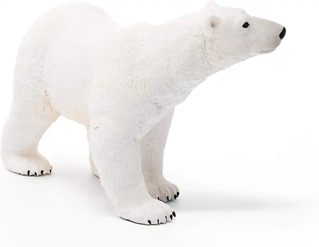 Figura De Animales Oso Polar Coleccionable Pintado A Mano