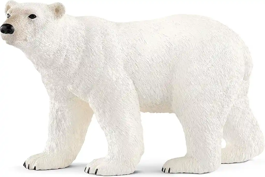 Figura De Animales Oso Polar Coleccionable Pintado A Mano