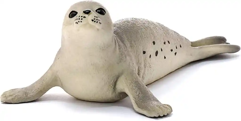 Figura De Animales Foca Coleccionable Pintado A Mano