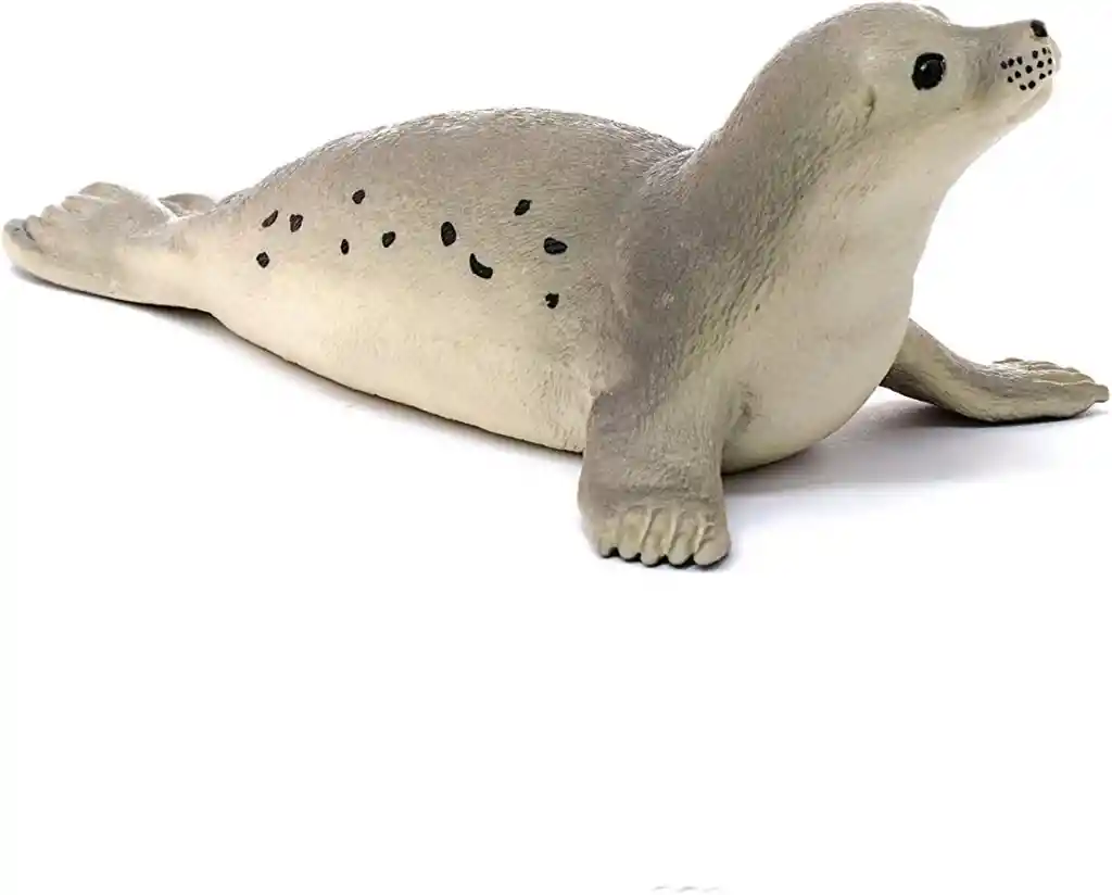 Figura De Animales Foca Coleccionable Pintado A Mano