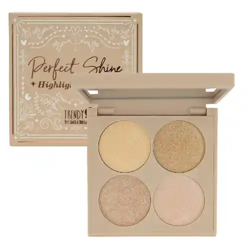  Kit X 4 Iluminadores  TRENDY  Perfect Shine 