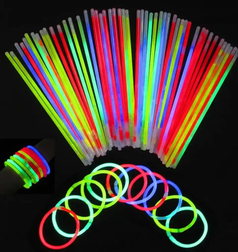 Pulsera Manilla Neon Para Fiesta Tarro X 50 Unidades