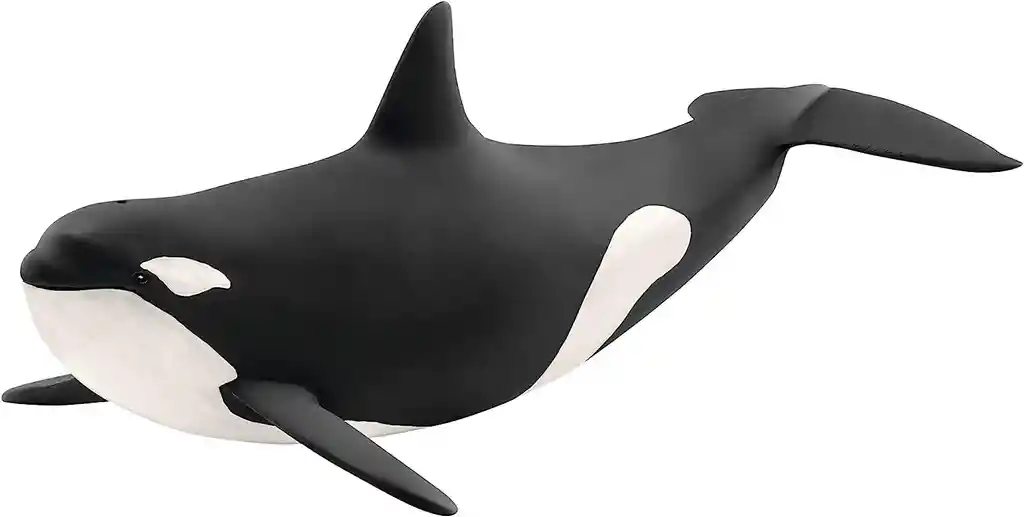 Figura De Animales Ballena Orca Coleccionable Pintado A Mano