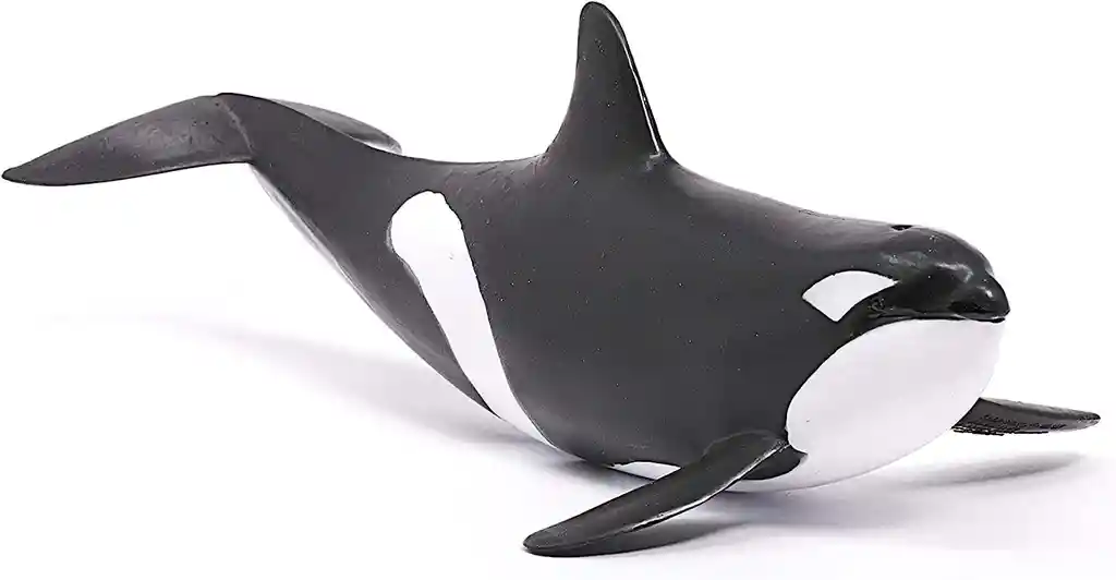 Figura De Animales Ballena Orca Coleccionable Pintado A Mano